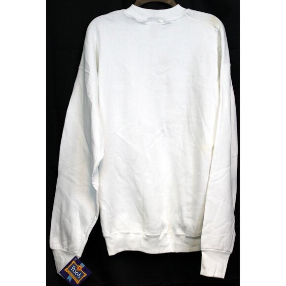 VTG 90s NWT Disney Winnie the Pooh Sweatshirt Embroidered Tumbling White Sz Lg - Picture 4 of 10
